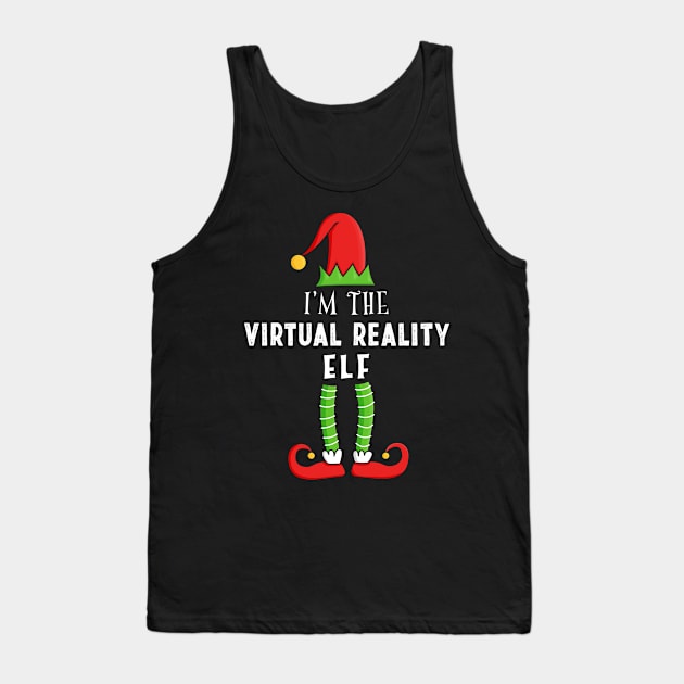 Virtual Reality Elf Christmas Matching Family Gift Tank Top by qwertydesigns